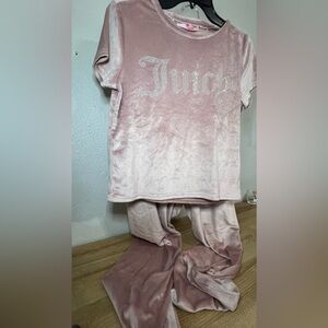 Velvet Blush rose juicy pants set